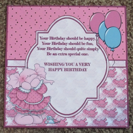 Elefun Birthday insert by Davina Rundle