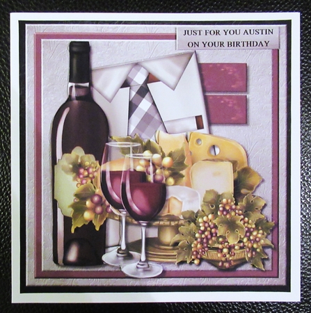 Just For Men  Cheese & Wine  Mini Kit by Davina Rundle