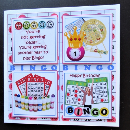 8x8 Another year to play bingo mini kit by Davina Rundle