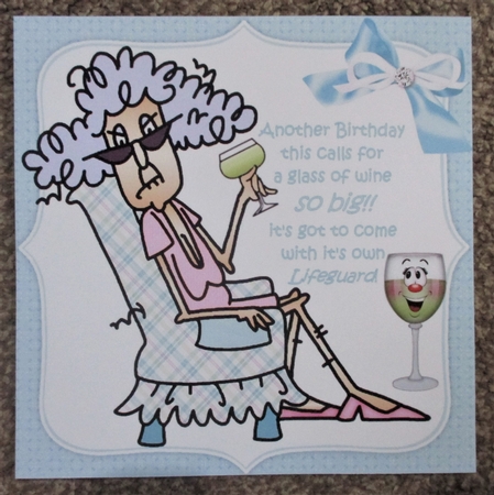 8x8 Stella needs a big glass of wine mini kit by Davina Rundle