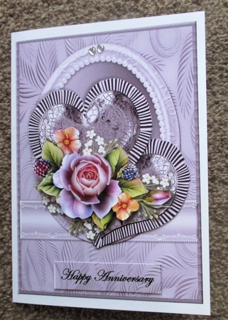 A5 Romantic Roses & Hearts Mini Kit by Davina Rundle