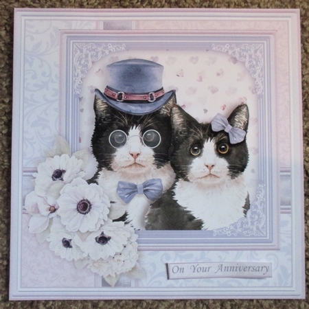 CAT LOVERS 7.5 Decoupage & Insert Card Kit by Davina Rundle