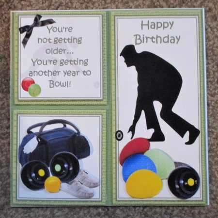 8x8 Another year to bowl mens mini kit by Davina Rundle