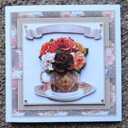Autumn Roses Teacup Mini KIt by Davina Rundle