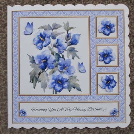 Lovely Watercolor Flowers (Card Two) by Davina Rundle
