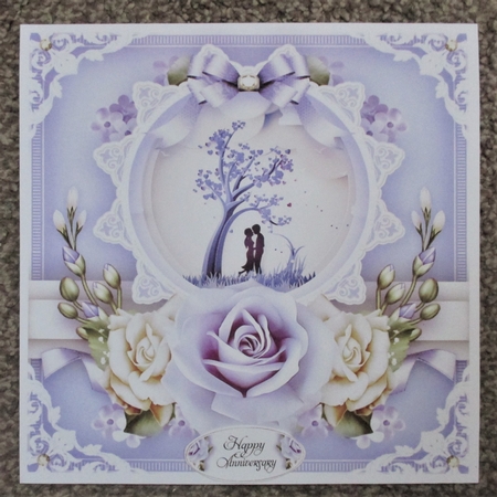 Violet Couple Love Card Mini Kit by Davina Rundle
