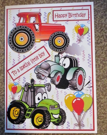 Birthday tractors by Davina Rundle
