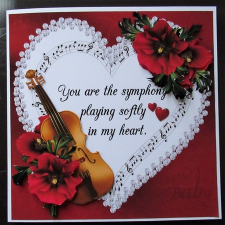 8x8 You are the symphony in my heart mini kit by Davina Rundle
