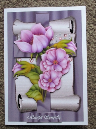 A5  Cross & Beautiful Flowers by Davina Rundle