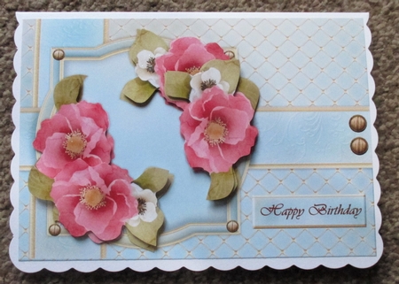 A5 Pretty Wild Roses by Davina Rundle