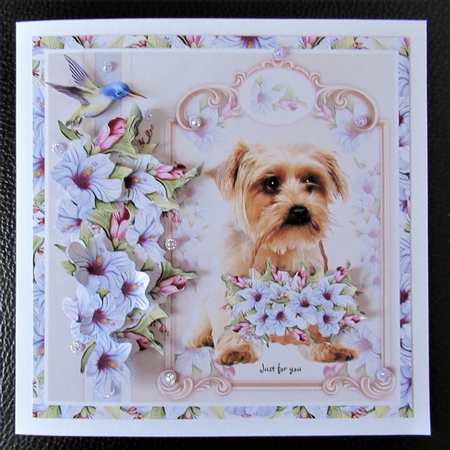 Just For You Hibiscus Flowers Mini Page Kit by Davina Rundle