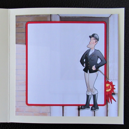 Horse Rider Dude 8x8 Insert by Davina Rundle
