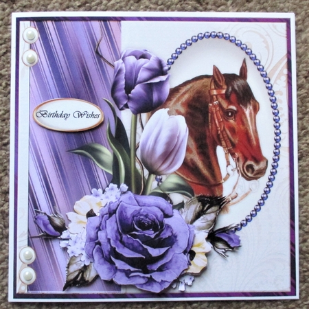 Mini  Kit  Victorian  Brown  Horse by Davina Rundle