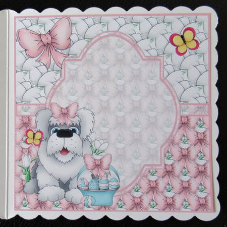 Easter egg puppy blank insert by Davina Rundle