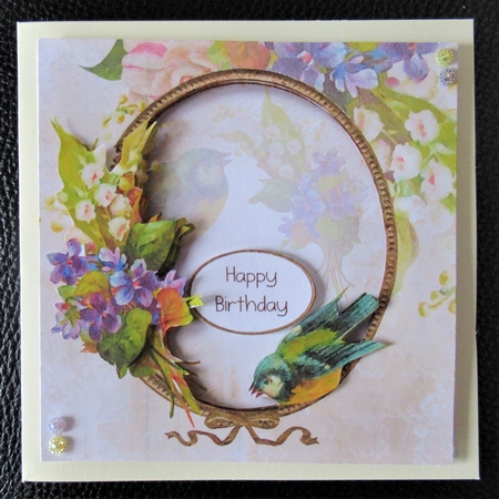Floral Vintage Frame 1 by Davina Rundle