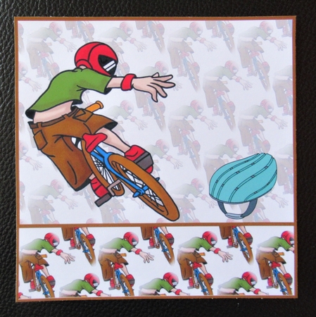 BMX Biker blank insert by Davina Rundle