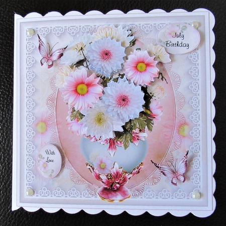 Chrysanthemum Vase Mini Page Kit by Davina Rundle
