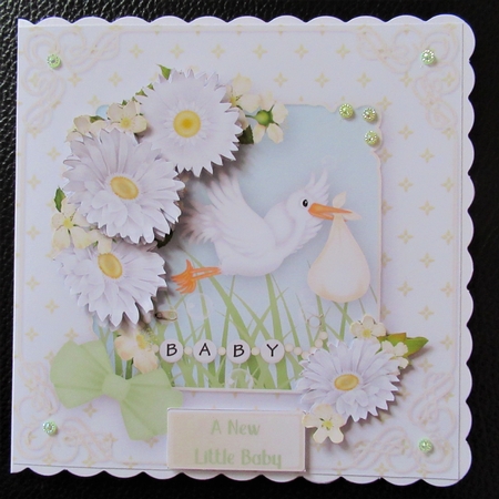 New Baby Boy or Girl - Square Card Mini Kit by Davina Rundle