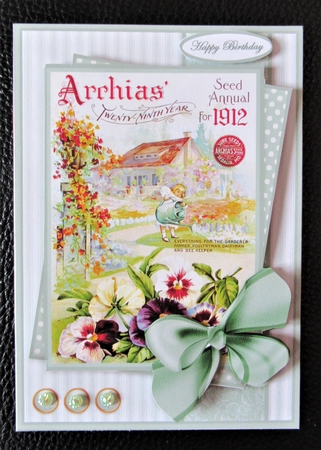 seed packet 10, vintage, gardening, mothers day, Easter, get well, all occasion, flowers, mom, mum, birthday, mint by Davina Rundle