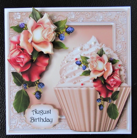 August Mood Roses Cupcake by Davina Rundle