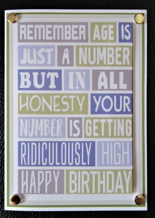 Age Is Just A Number by Davina Rundle