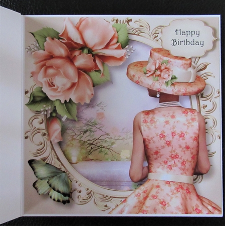 Soft Spring In Peach 8x8 by Davina Rundle