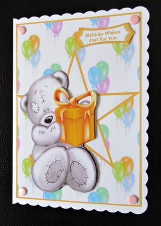 Birthday Bear Greetings  by Davina Rundle