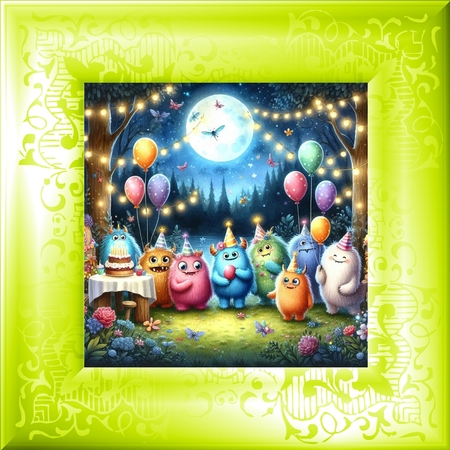 Neon Rainbow Frames 4 by Davina Rundle