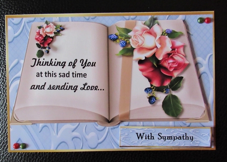 Sympathy Book  &  Classic Roses by Davina Rundle