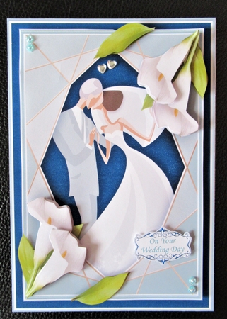 WEDDING CALLA LILIES Contemporary A5 Decoupage & Inserts Bumper Kit by Davina Rundle