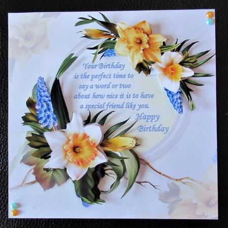 8x8 dance of the daffodils birthday friend mini kit by Davina Rundle