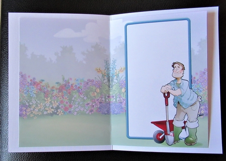 Gardening Dude Blue Insert by Davina Rundle