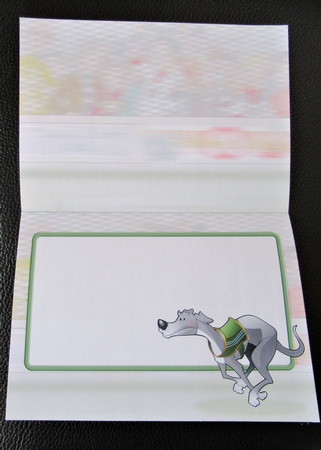 Greyhound Race (Grey) Insert by Davina Rundle