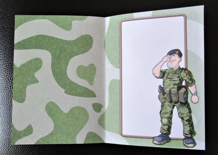 Army Dude Black Beret Insert by Davina Rundle