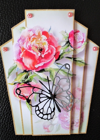 Art Deco Watercolour Stacker - Peonies by Davina Rundle