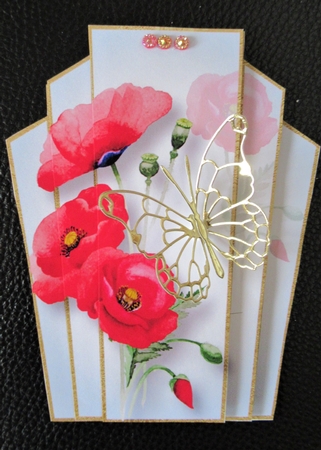 Art Deco Watercolour Stacker - Poppies by Davina Rundle