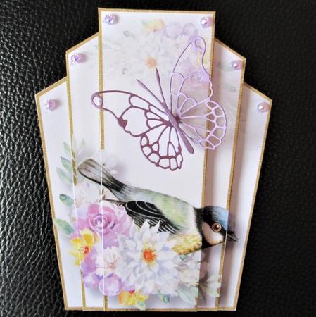 Art Deco Watercolour Stacker - Beautiful Bird 4 by Davina Rundle