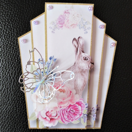 Art Deco Watercolour Stacker - Beautiful Bunny by Davina Rundle