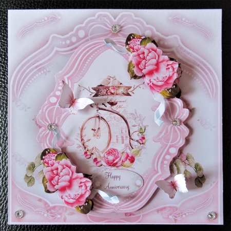 Vintage Street Scenes with Peony Flowers Mini Kit by Davina Rundle