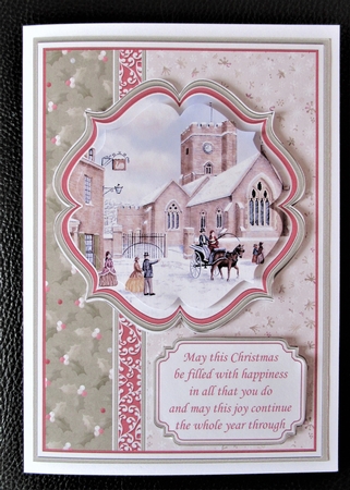 WINTER CHURCH A5 Portrait Christmas Pyramage & Insert Kit by Davina Rundle