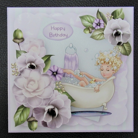 Pamper Time - Decoupage Card Mini Kit by Davina Rundle