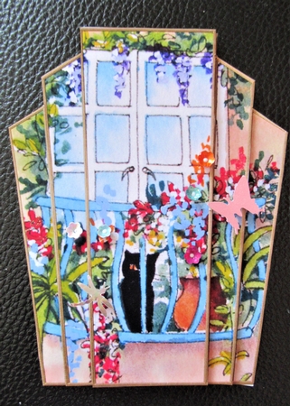 Art Deco Watercolour Stacker SCENES 4 by Davina Rundle