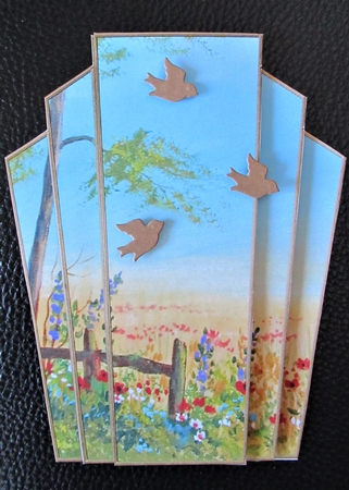 Art Deco Watercolour Stacker SCENES 7 by Davina Rundle