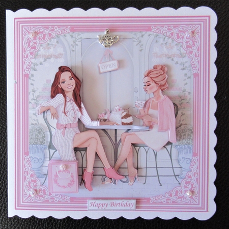 AFTERNOON TEA 7.5 Decoupage & Insert Card Kit by Davina Rundle