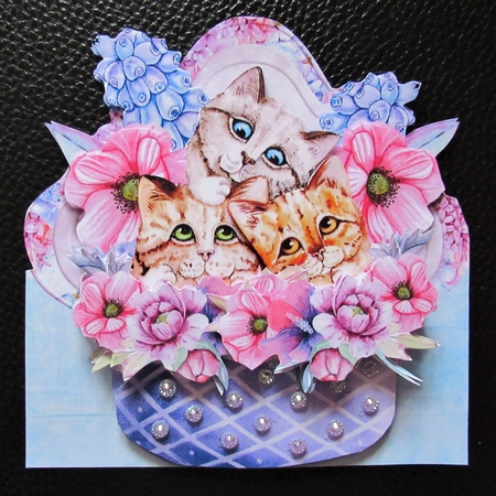 The Cats Whiskers 3 You Gotta Love Em! 6x6 Cards by Davina Rundle