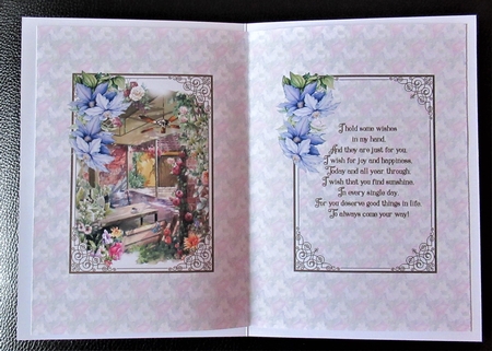 Afternoon tea birthday insert A5 by Davina Rundle