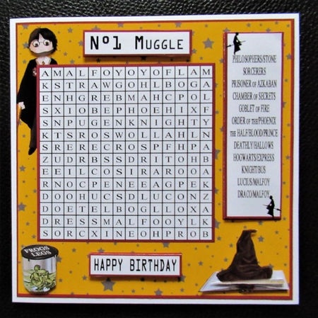 WORD SEARCH, HARRY POTTER CARD, MINI KIT 2 by Davina Rundle