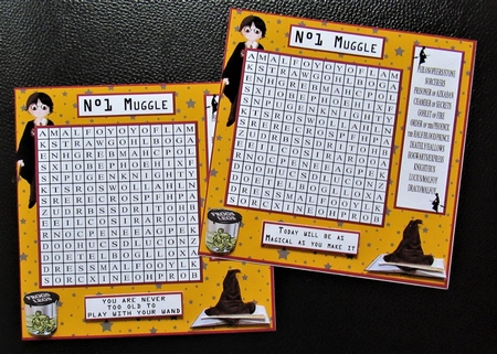 WORD SEARCH, HARRY POTTER CARD, MINI KIT 2 by Davina Rundle