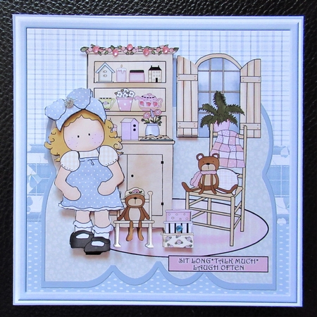 Bettys new home 7x7 card by Davina Rundle