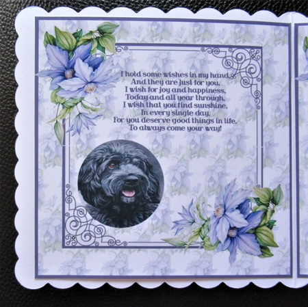 Flowers and my friend insert by Davina Rundle